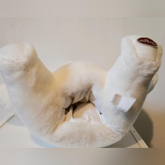 Vintage Lou Rankin 10" sitting polar bear puppet - Picture 7 of 9